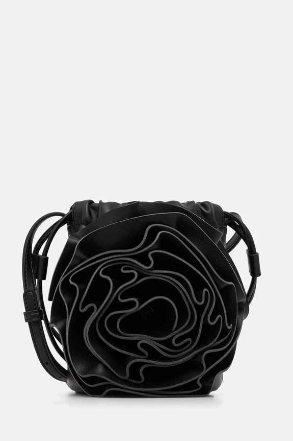 Δερμάτινη τσάντα Liviana Conti λείο δέρμα μαύρο A5WA41