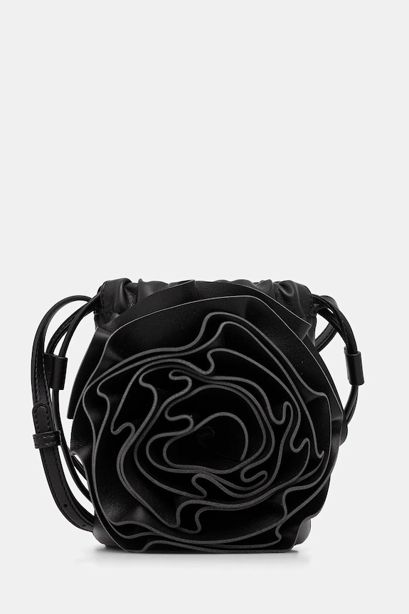 Δερμάτινη τσάντα Liviana Conti λείο δέρμα μαύρο A5WA41