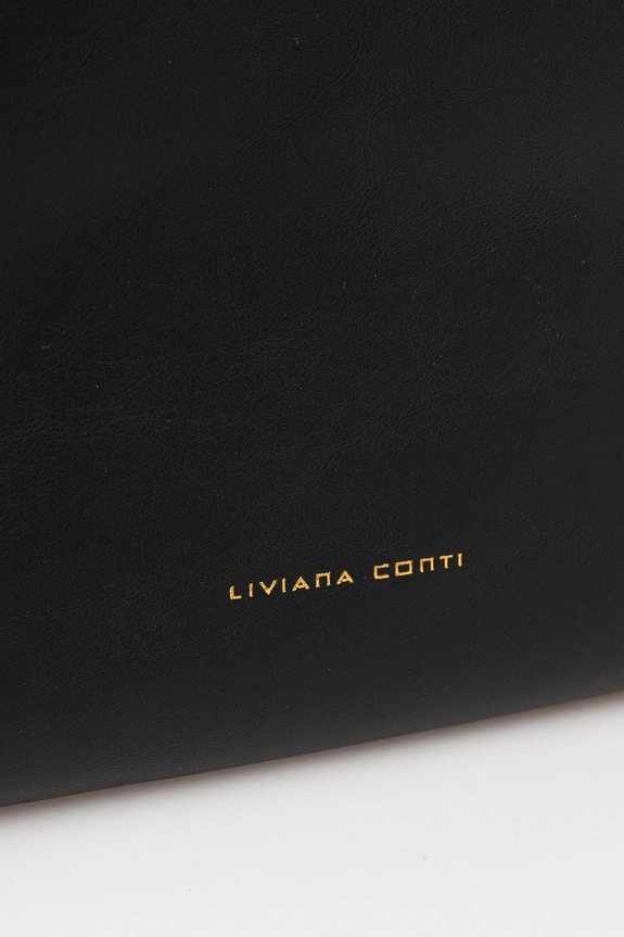 Kožená kabelka Liviana Conti čierna A5WA64