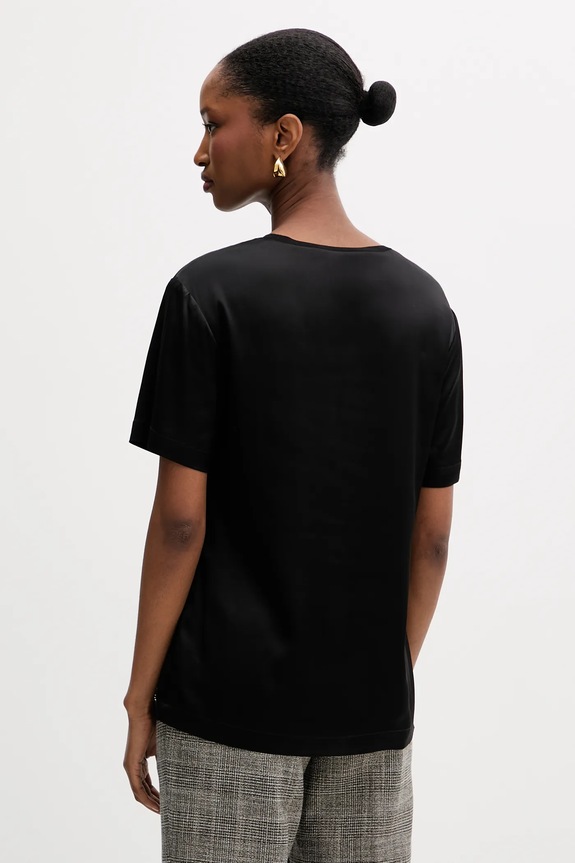 Odzież Silvian Heach t-shirt OREILLE GPA25530BL czarny