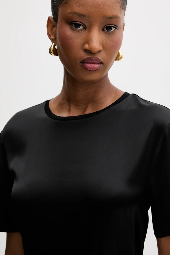 Silvian Heach t-shirt OREILLE czarny GPA25530BL