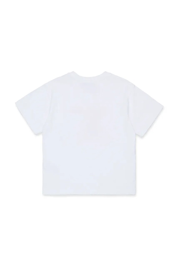MAX&Co. tricou de bumbac pentru copii MAXT1F T-SHIRT MX0005.MX057 alb SS26