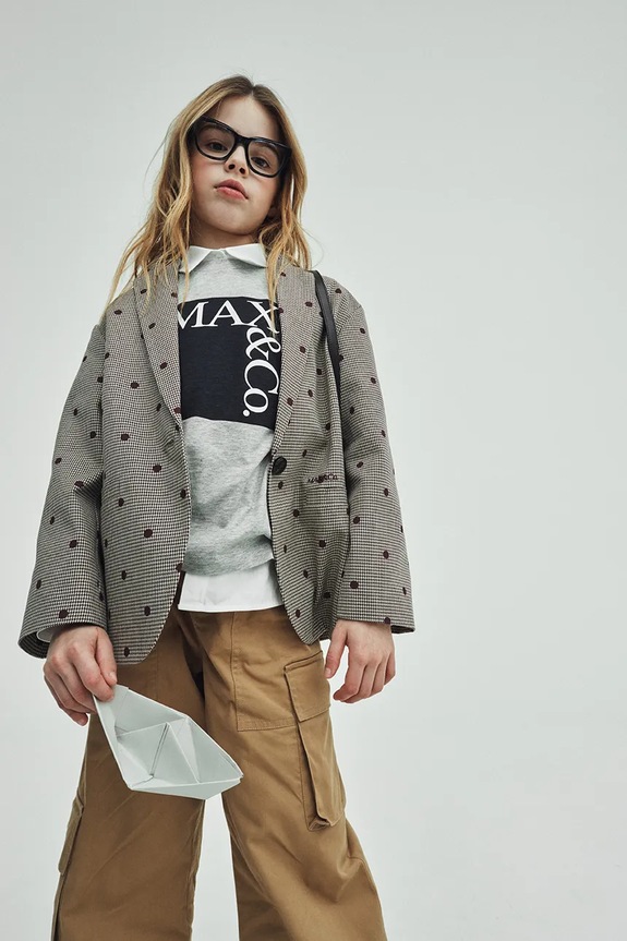 Detské bavlnené tričko MAX&Co. MAXT1F T-SHIRT MX0005.MX057 sivá
