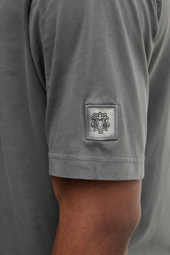 Mos Mosh t-shirt bawełniany 507190 szary