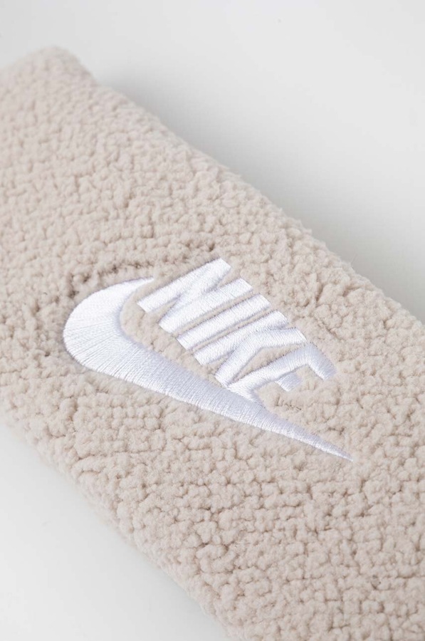 Пов'язка на голову Nike колір бежевий фото 2