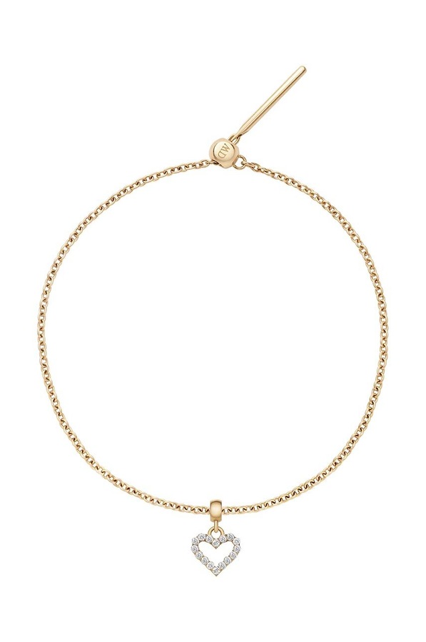 Підвіска з кристалів Daniel Wellington Charm Heart White Crystal фото 3