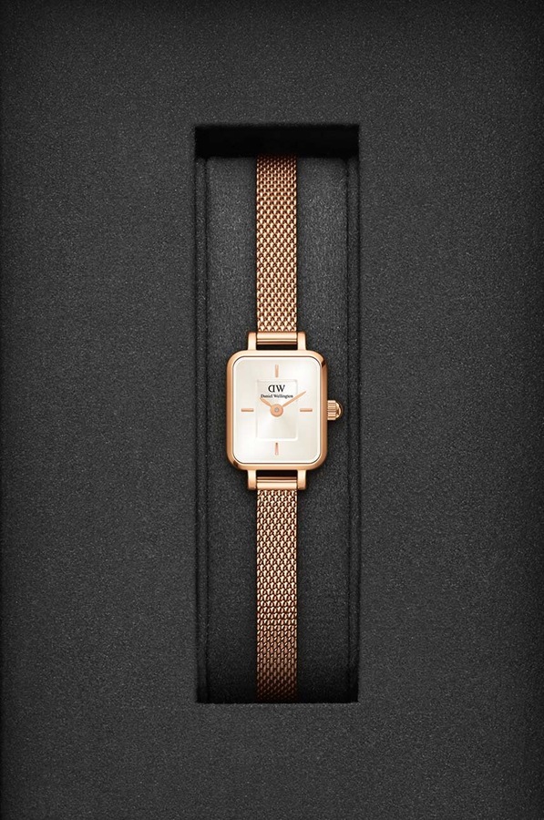 Годинник Daniel Wellington Quadro колір золотий фото 2