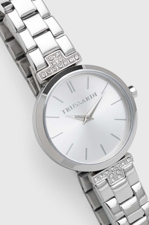 Годинник Trussardi колір срібний