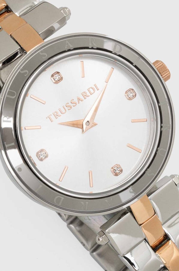 Годинник Trussardi колір срібний