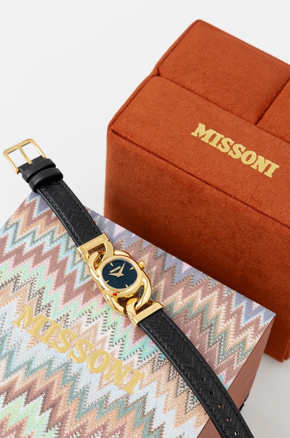Годинник Missoni колір золотий фото 2