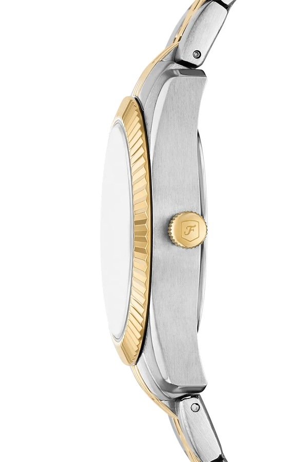 Годинник Fossil Bicolor колір срібний фото 2