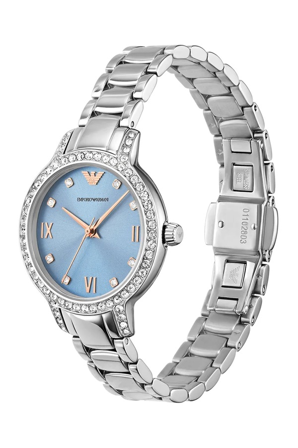 Годинник Emporio Armani Cleo колір срібний