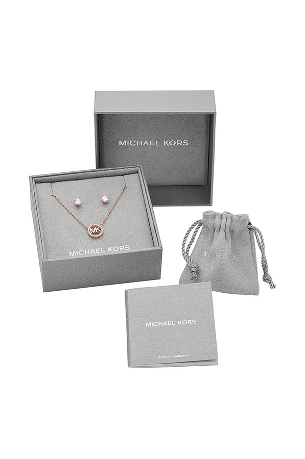 Кольє та сережки з позолоченого срібла Michael Kors фото 4