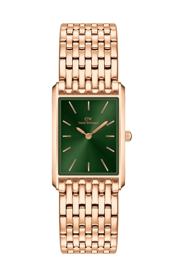 Годинник Daniel Wellington Bound 9-Link Emerald Sunray колір золотий
