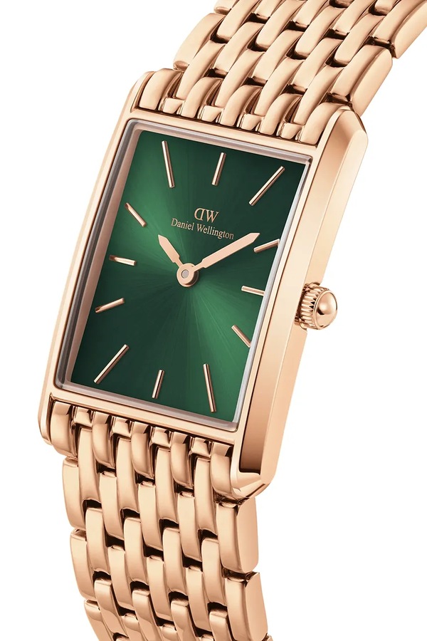 Годинник Daniel Wellington Bound 9-Link Emerald Sunray колір золотий фото 2