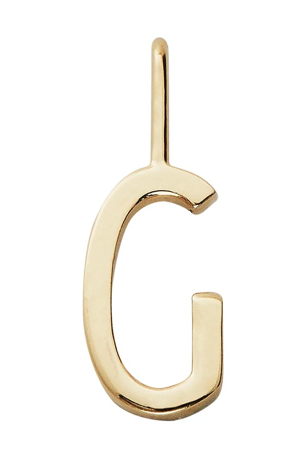 Кулон зі срібла з позолотою Design Letters колір золотий