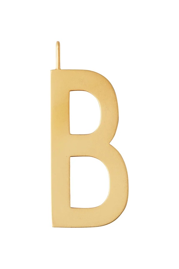 Кулон из серебра с позолотой Design Letters цвет золотой фото 2