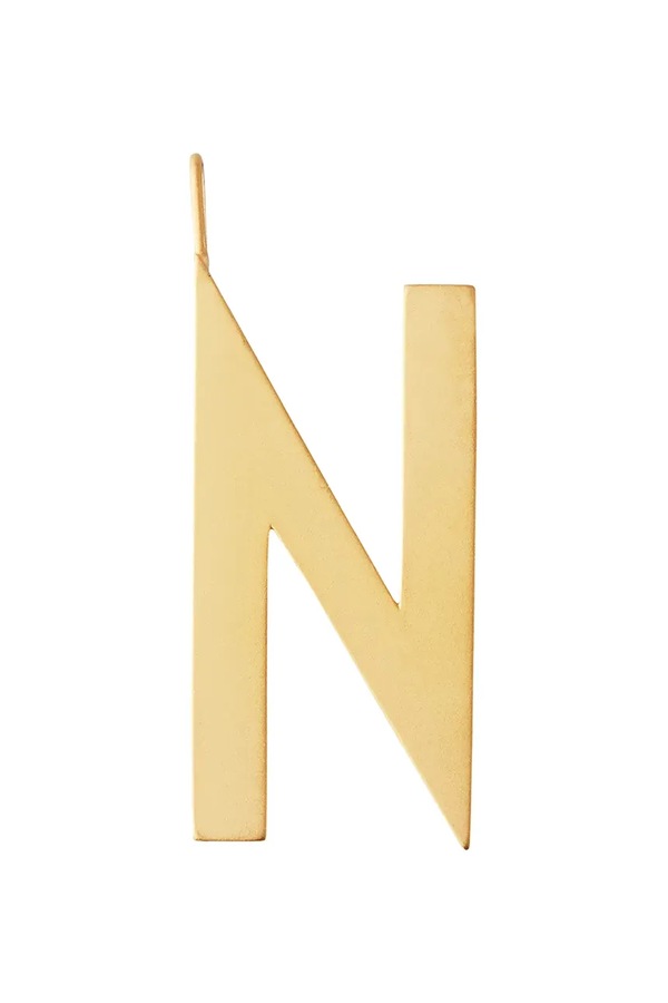 Кулон из серебра с позолотой Design Letters цвет золотой фото 2
