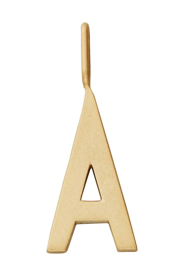 Кулон из серебра с позолотой Design Letters цвет золотой фото 2