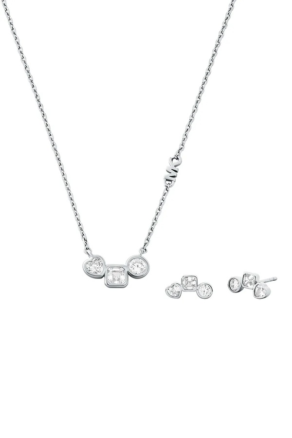 Кольє та сережки зі срібла Michael Kors