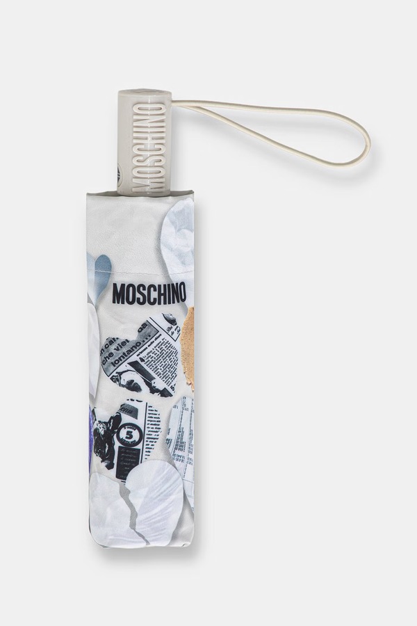 Автоматична парасоля жіноча Moschino колір бежевий