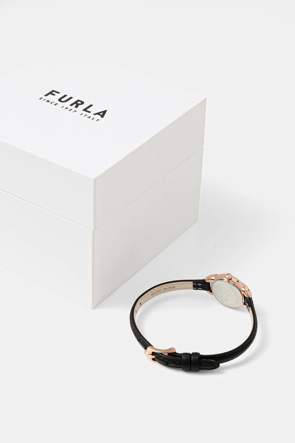 Годинник Furla колір чорний фото 2