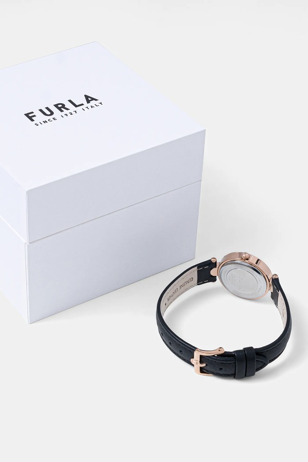 Годинник Furla колір чорний фото 2