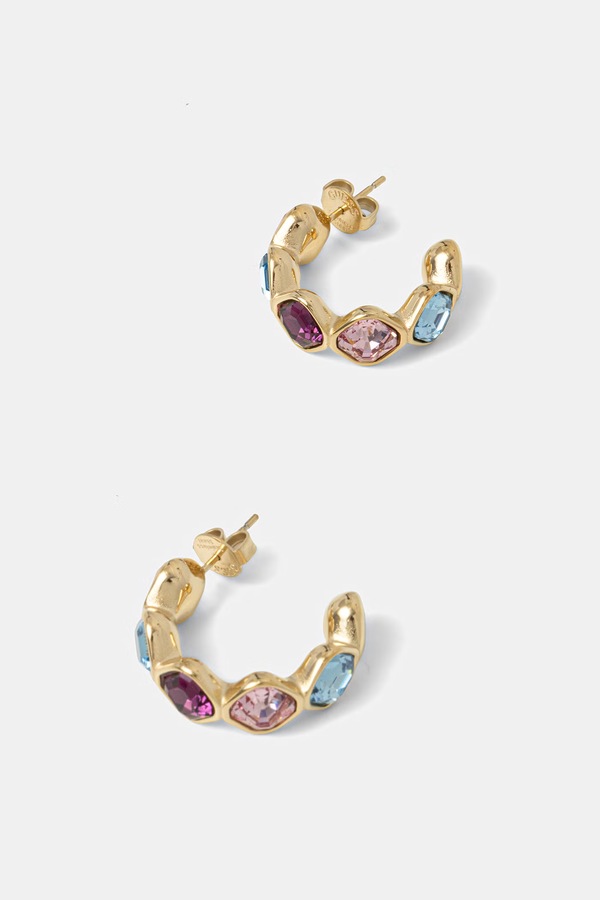 Серьги женские из нержавеющей стали с кристаллом Guess MAMOUNIA