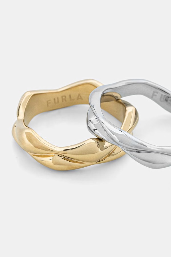 Кольцо женская 3 шт. Furla цвет золотой