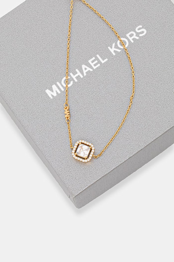 Браслет женский из позолоченного серебра с цирконием Michael Kors фото 2