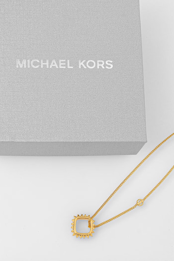 Намисто з підвіскою жіноче позолочене з цирконієм Michael Kors фото 2