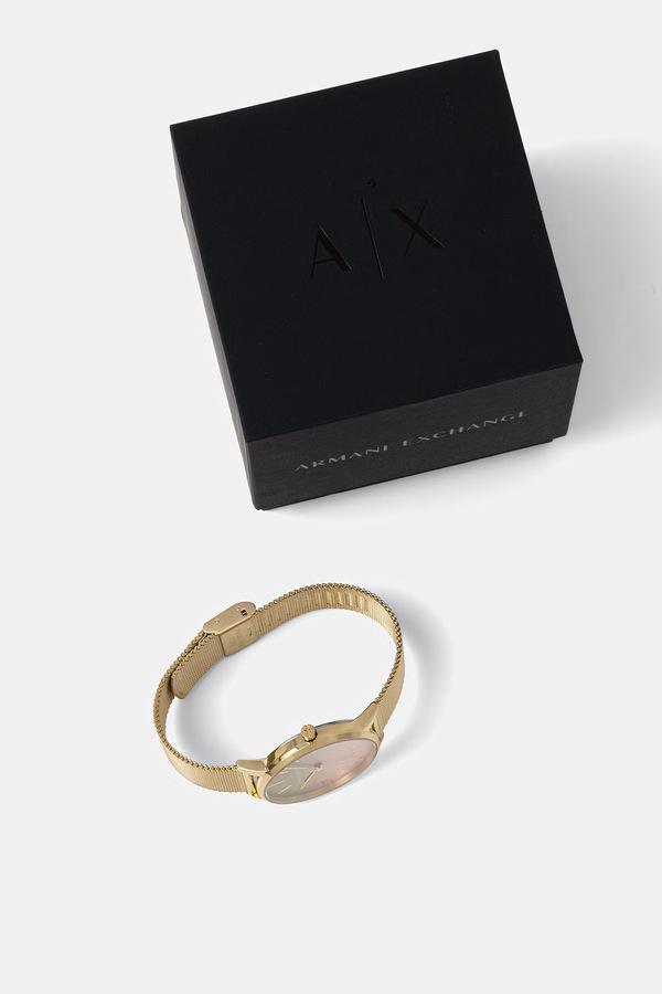 Годинник жіночий Armani Exchange Lola колір золотий фото 2