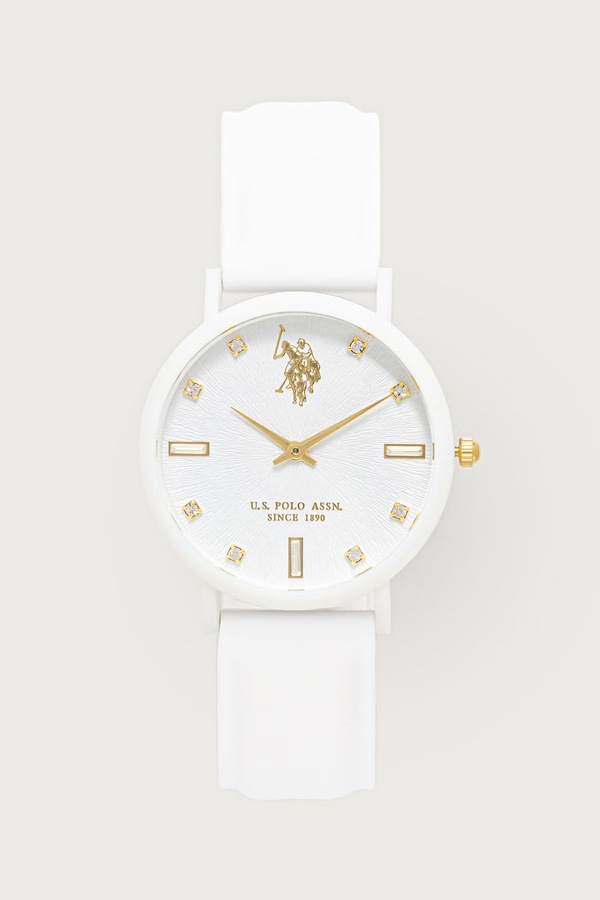Годинник жіночий U.S. Polo Assn. LUCY CRYSTAL колір бежевий