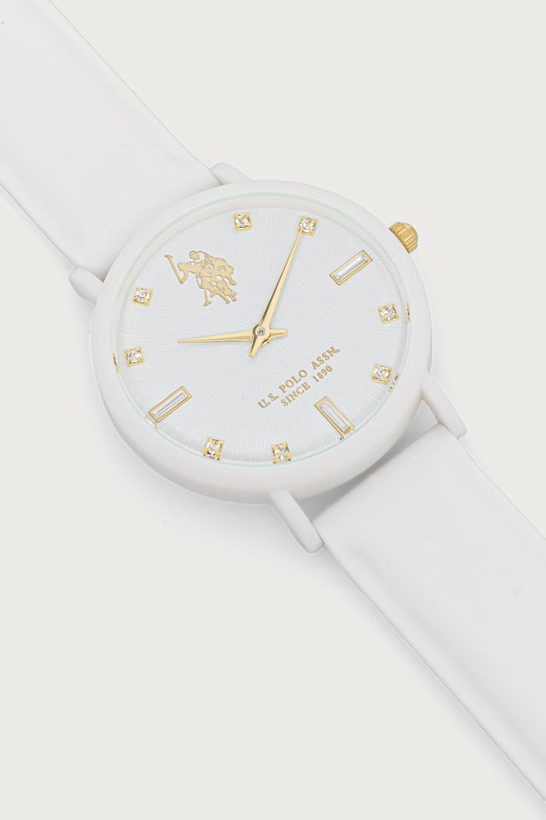 Годинник жіночий U.S. Polo Assn. LUCY CRYSTAL колір бежевий фото 2
