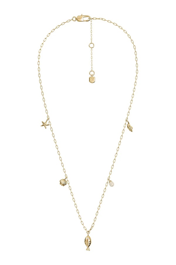 Ожерелье женское латунное Fossil Sutton
