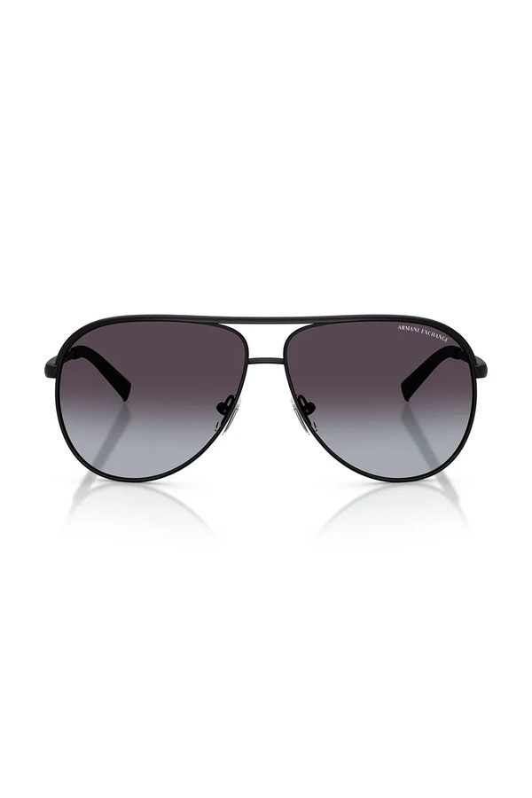 Сонцезахисні окуляри Armani Exchange колір чорний