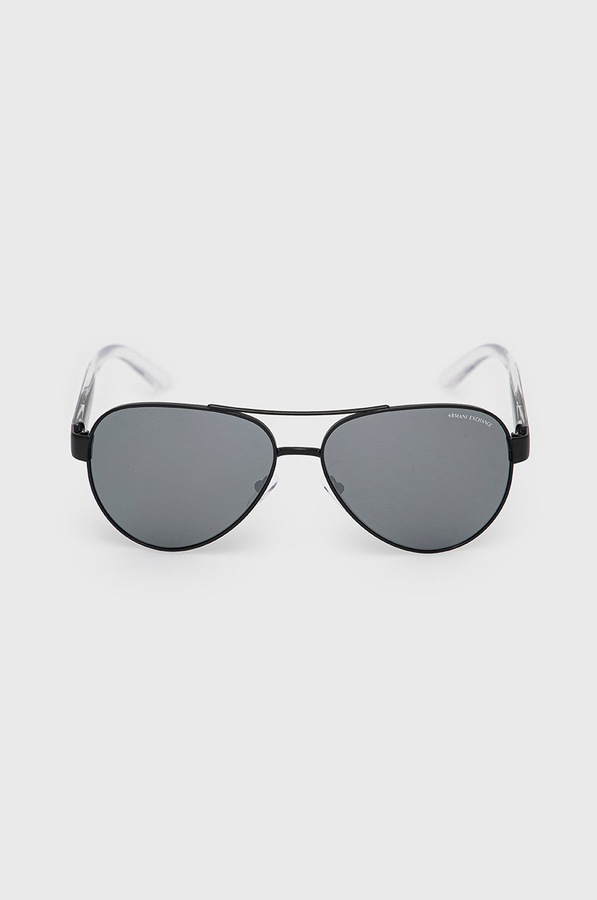 Сонцезахисні окуляри Armani Exchange колір чорний фото 2