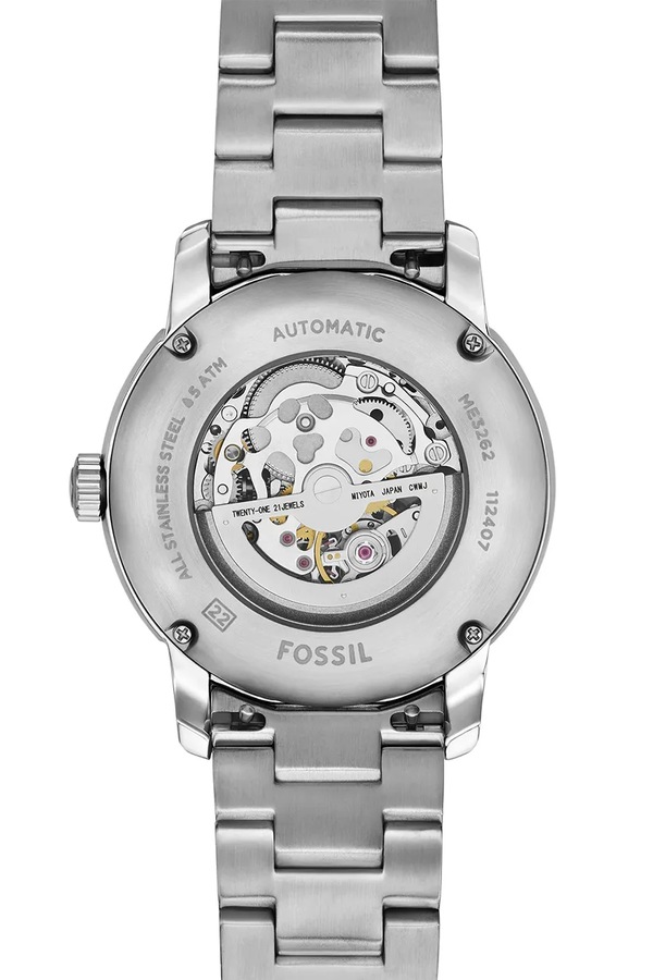 Годинник Fossil колір срібний фото 2