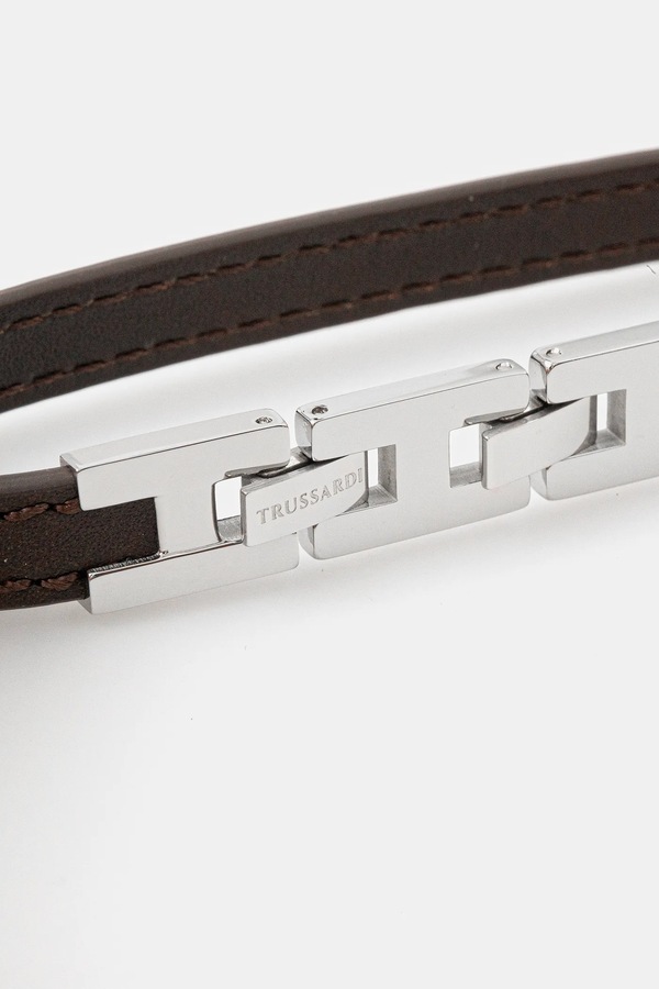 Шкіряний браслет Trussardi T-LEATHER