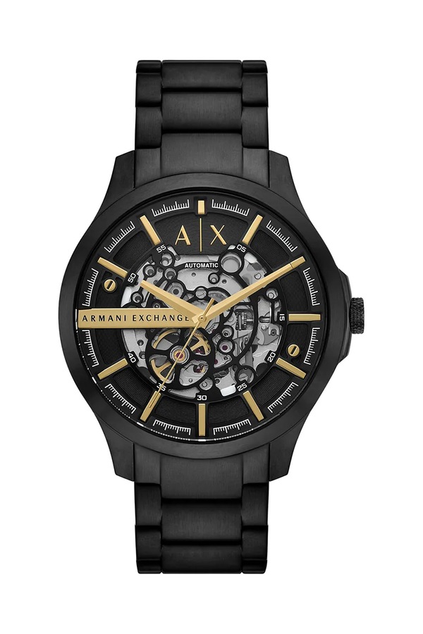 Годинник Armani Exchange HAMPTON колір чорний