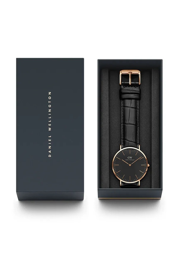 Годинник Daniel Wellington колір чорний фото 2