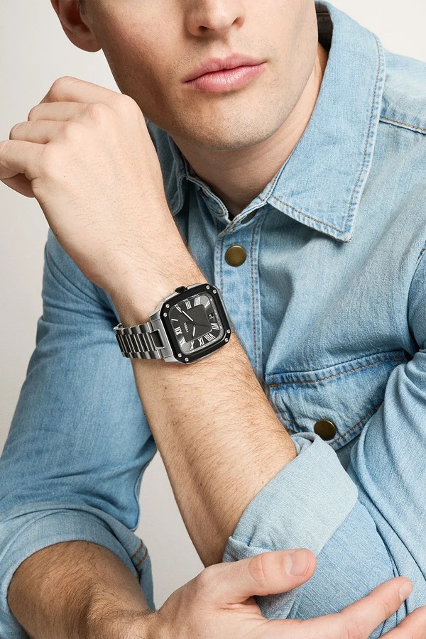 Годинник Fossil колір срібний фото 4