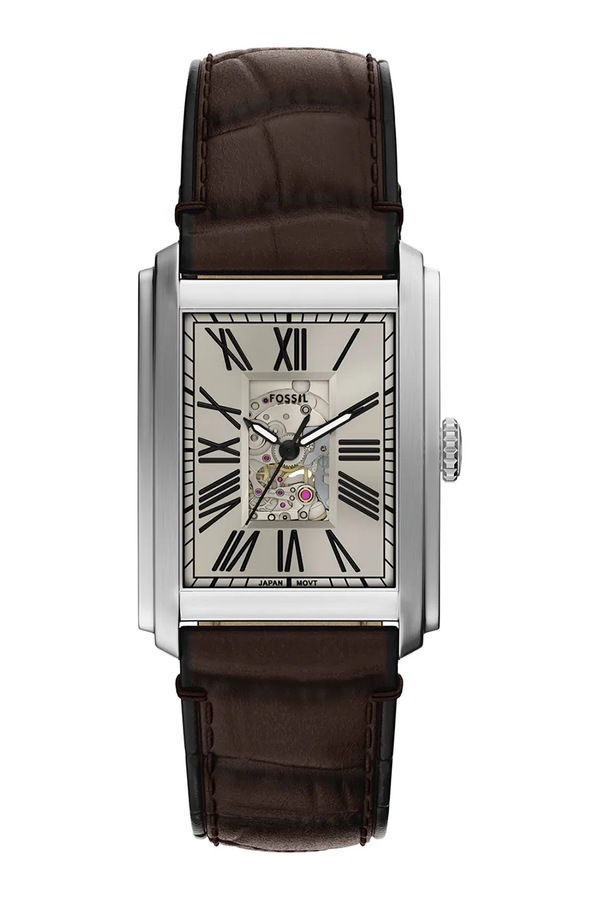 Годинник Fossil колір срібний