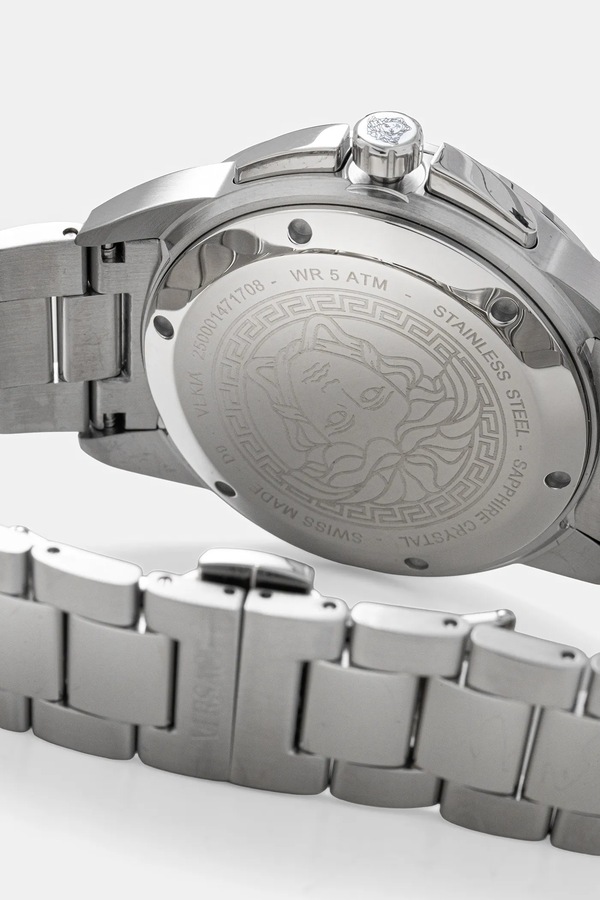 Годинник Versace колір срібний фото 3