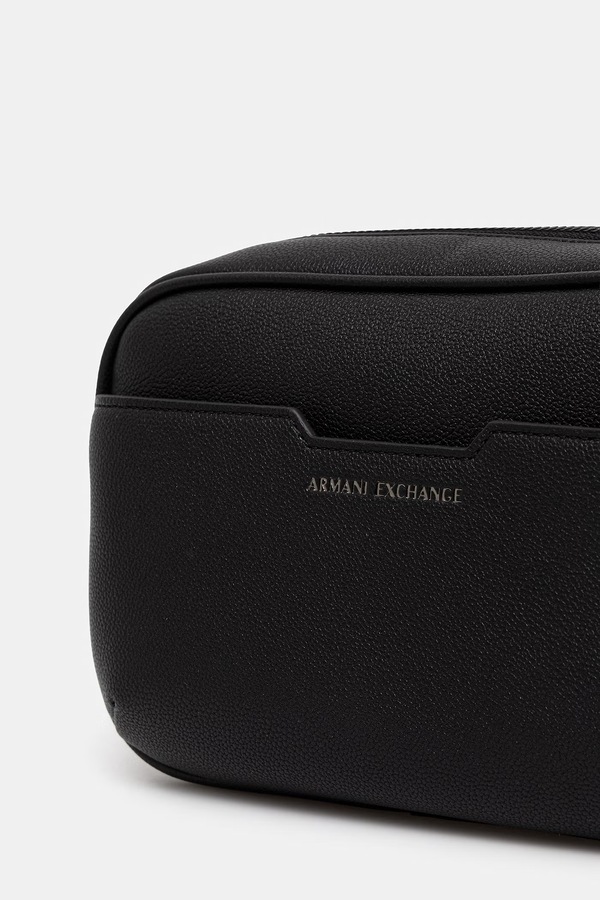 Косметичка чоловіча Armani Exchange колір чорний фото 4
