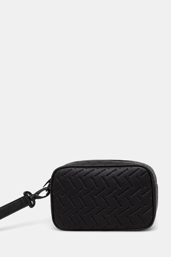 Косметичка чоловіча Armani Exchange колір чорний фото 2