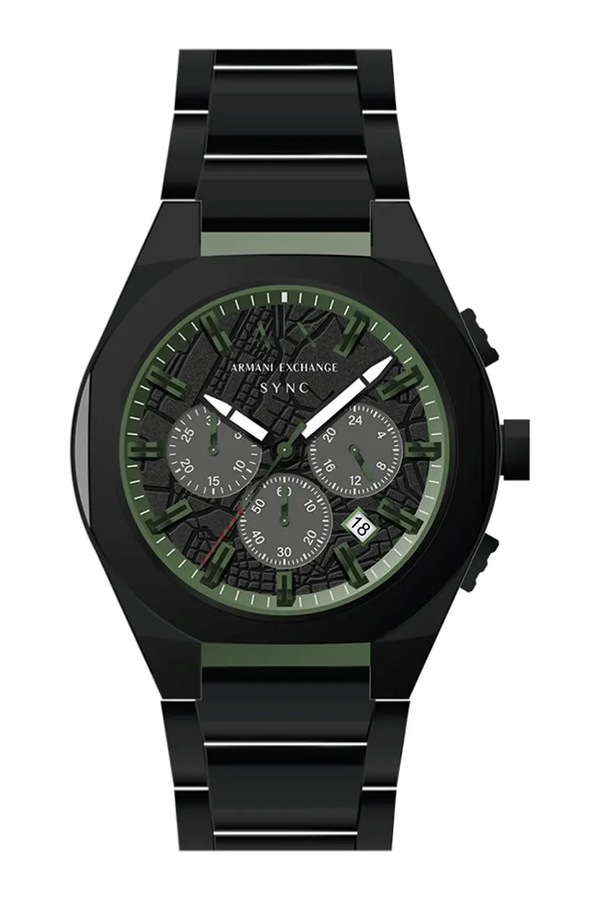 Спортивный мужской часы Armani Exchange Sync цвет черный