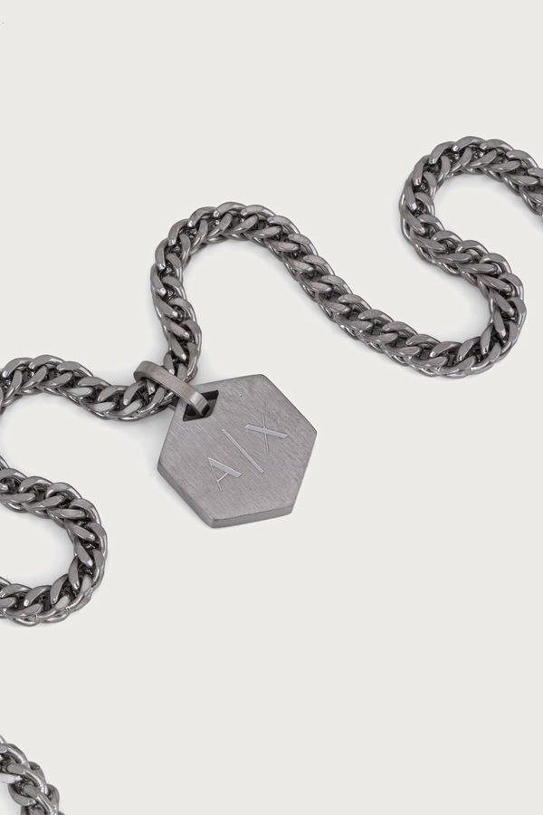 Намисто з підвіскою чоловіче з нержавіючої сталі Armani Exchange Classic фото 2