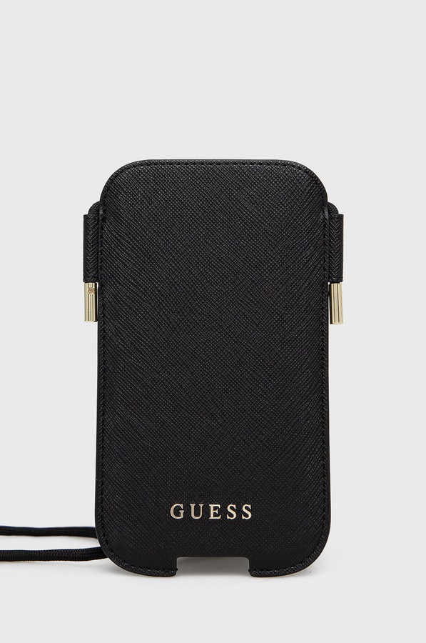 Чохол для телефону Guess колір чорний фото 2