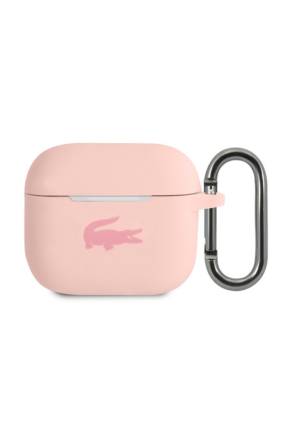 Чохол для airpod Lacoste Airpods 3 Cover колір рожевий